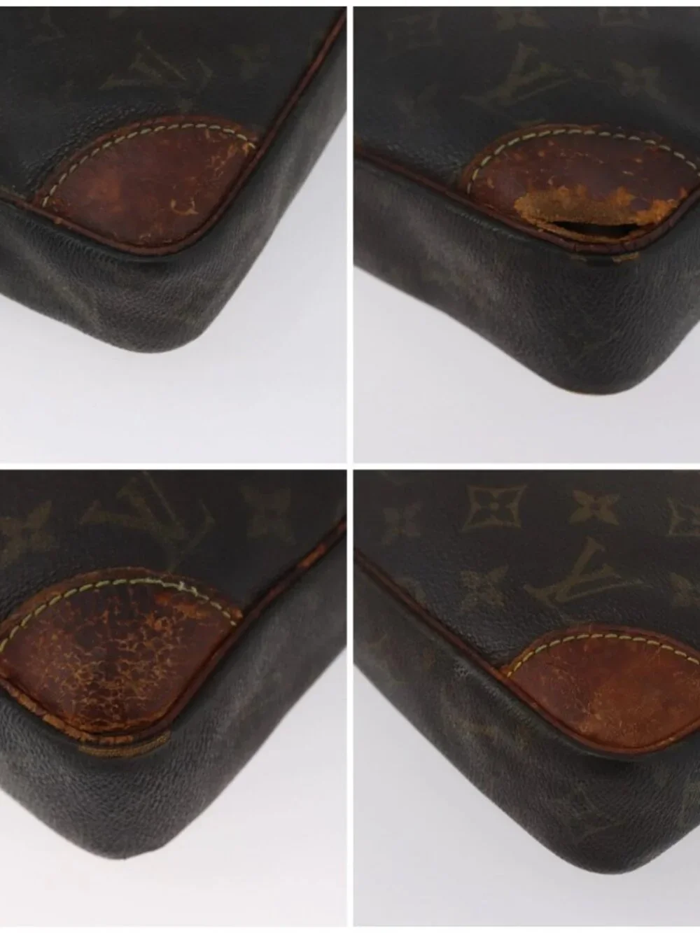 LOUIS VUITTON Monogram Marly Dragonne GM Clutch Bag M51825 LV Auth BA11061